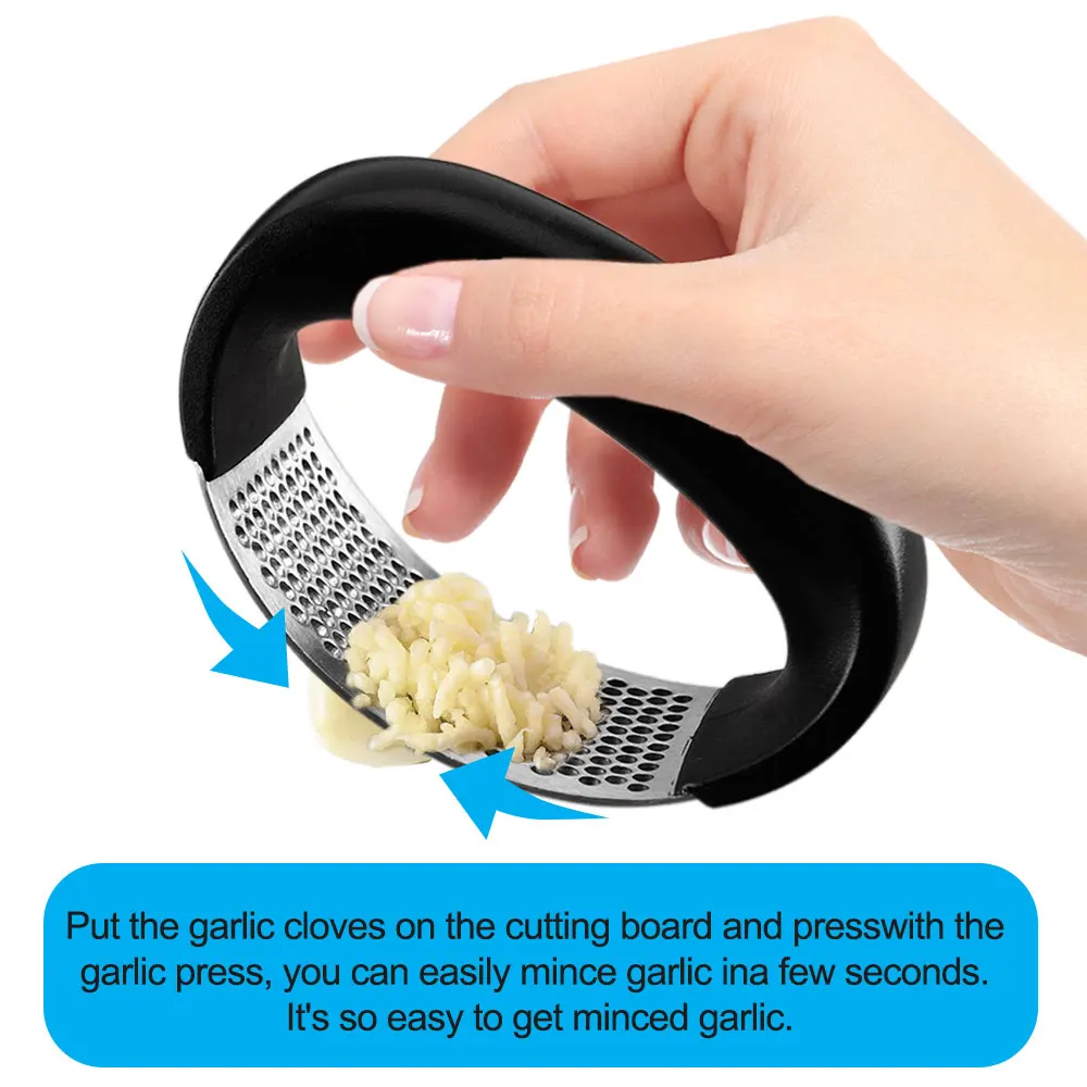 Stainless Garlic Press Manual Garlic Press Device Kitchen Household Press Squeezer Ginger Garlic Tools Kitchen Accessories
Stainless Garlic Press Manual Garlic Press Device Kitchen Household Press Squeezer Ginger Garlic Tools Kitchen Accessories