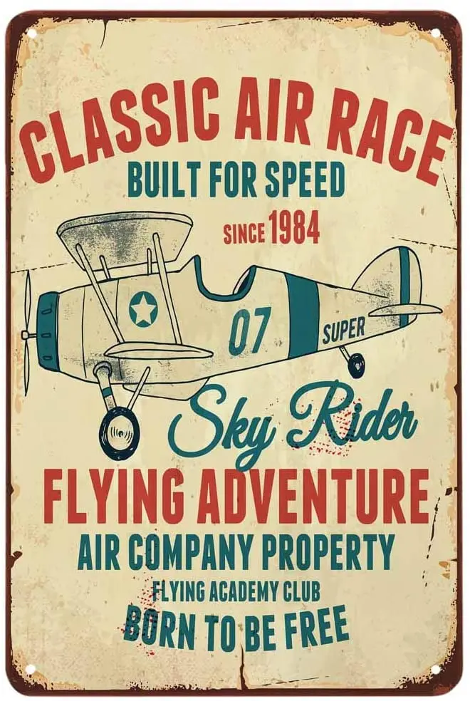 Classic Air Race Built For Speed Tin Logo Poster Metal Wall Sign Home Store Club House Wall Decoration Retro Metal Sign 20*30 CM
Classic Air Race Built For Speed Tin Logo Poster Metal Wall Sign Home Store Club House Wall Decoration Retro Metal Sign 20*30 CM