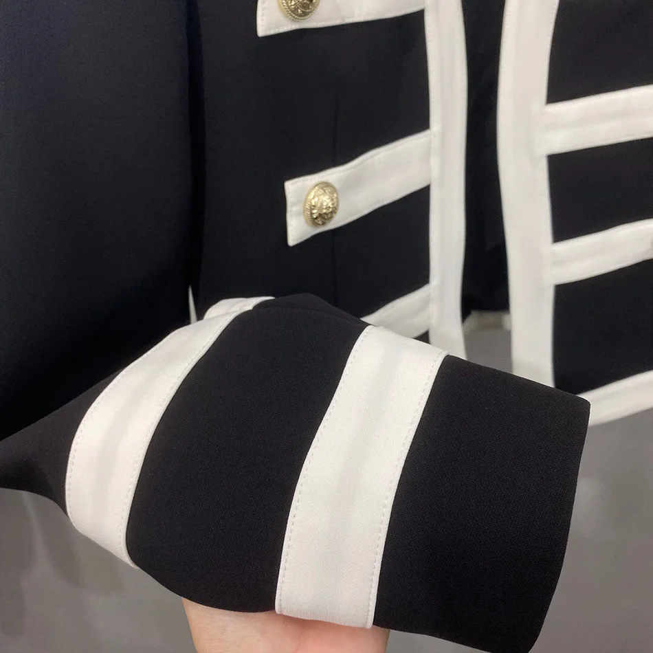 High Quality Women'S 2020 Autumn Contrast Color Slim Fit Coat Sexy V-Neck Long Sleeve Double Breasted Party Cardigan Short Coat
High Quality Women'S 2020 Autumn Contrast Color Slim Fit Coat Sexy V-Neck Long Sleeve Double Breasted Party Cardigan Short Coat