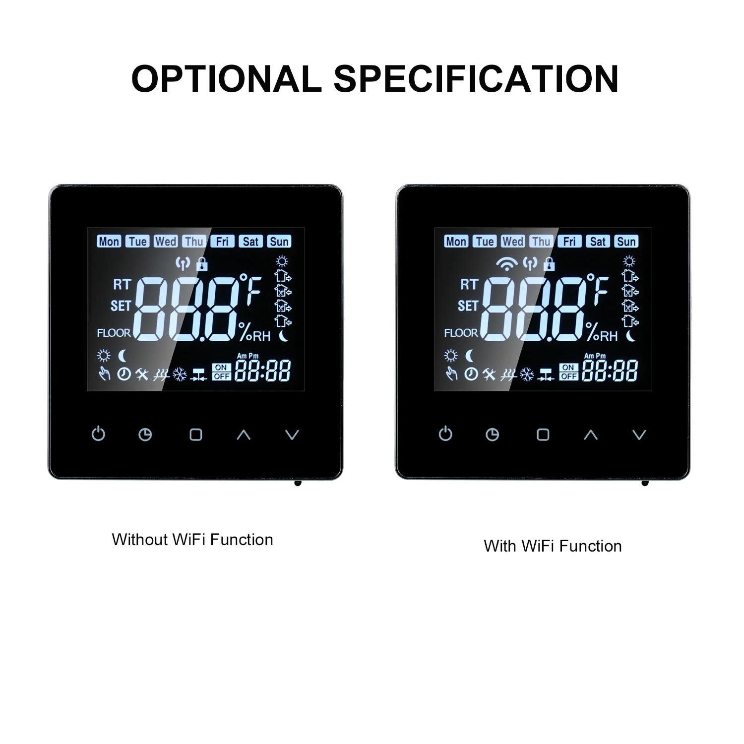 Programmable Thermostat Gas Boiler Heating Thermostat Temperature Controller LCD Touching screen for Home School Office Hotel
Programmable Thermostat Gas Boiler Heating Thermostat Temperature Controller LCD Touching screen for Home School Office Hotel