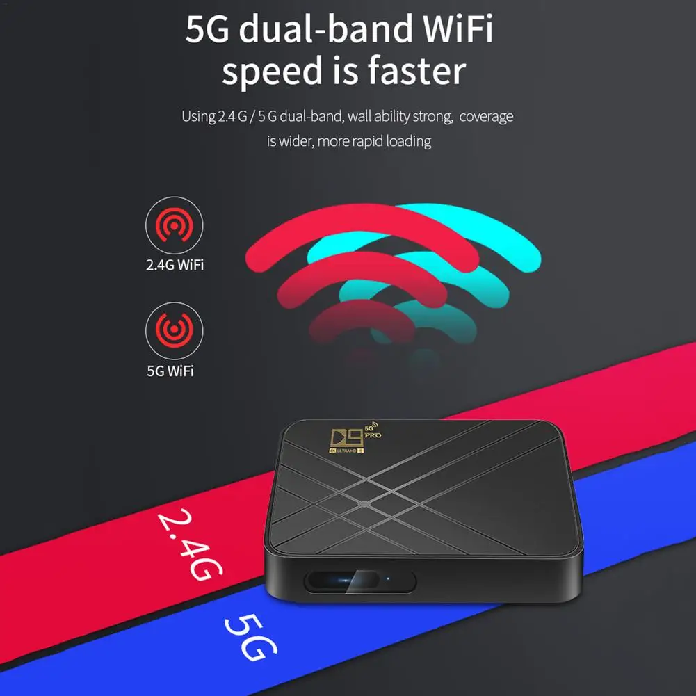 Android 10 ARM Cortex-A53 Smart TV Box Android 10 Dual-WiFi 2.4G/5G Network BT 4.1 4K HD Youtube Media Player TV BOX Set Top Box
Android 10 ARM Cortex-A53 Smart TV Box Android 10 Dual-WiFi 2.4G/5G Network BT 4.1 4K HD Youtube Media Player TV BOX Set Top Box