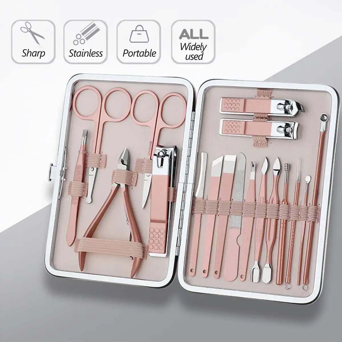 7/10/12/16/18PCS Multifunction Stainless Steel Ear Spoon Nail Clippers Manicure Tool Pedicure Nail Scissor Manicure Nail Clipper
7/10/12/16/18PCS Multifunction Stainless Steel Ear Spoon Nail Clippers Manicure Tool Pedicure Nail Scissor Manicure Nail Clipper