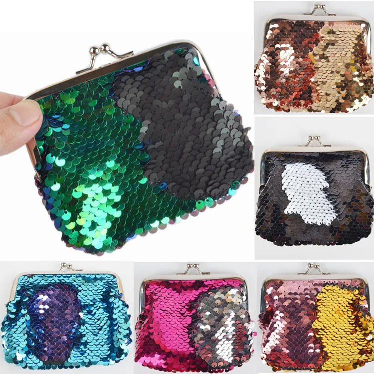 Maison Fabre bag children wallet cash coin purses holder wallets cute zipper sequins | Багаж и сумки