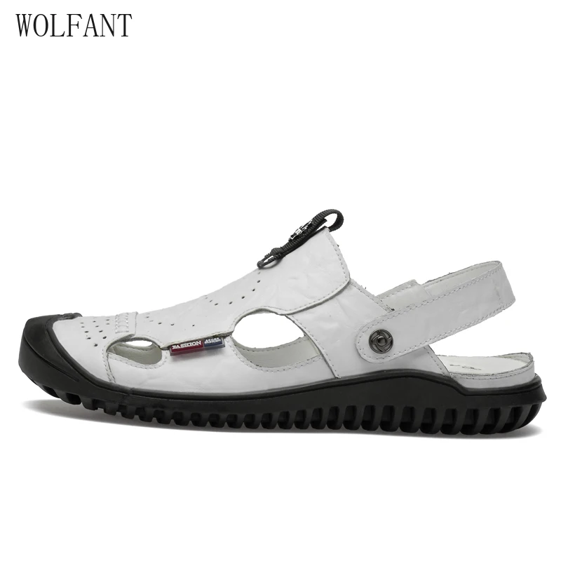 WOLFANT New two-layer Leather Sandals outdoor low-top Sandals man sandals zapatillas de plataforma verano 2019
WOLFANT New two-layer Leather Sandals outdoor low-top Sandals man sandals zapatillas de plataforma verano 2019