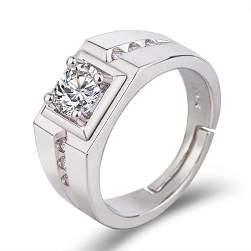 Fashion Ring for Men 925 Silver Jewelry with Zircon Gemstone Open Finger Rings Accessories Wedding Party Promise Gift Wholesale
Fashion Ring for Men 925 Silver Jewelry with Zircon Gemstone Open Finger Rings Accessories Wedding Party Promise Gift Wholesale