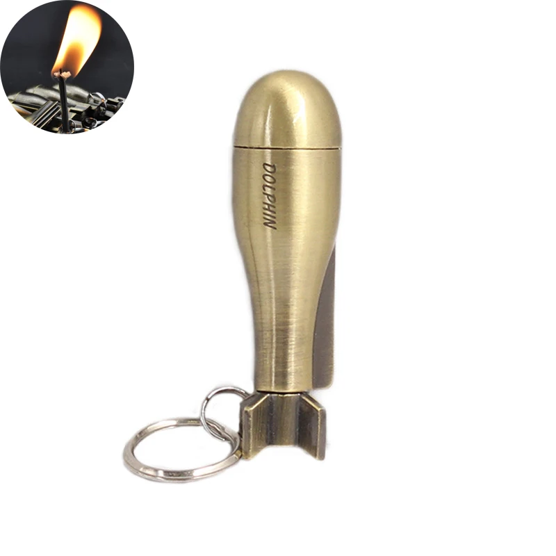 Mini Lighter Outdoor Survival Tool Flint Fire Starter Match Striker Keychain Portable Million of Times Kerosene Lighter
Mini Lighter Outdoor Survival Tool Flint Fire Starter Match Striker Keychain Portable Million of Times Kerosene Lighter
