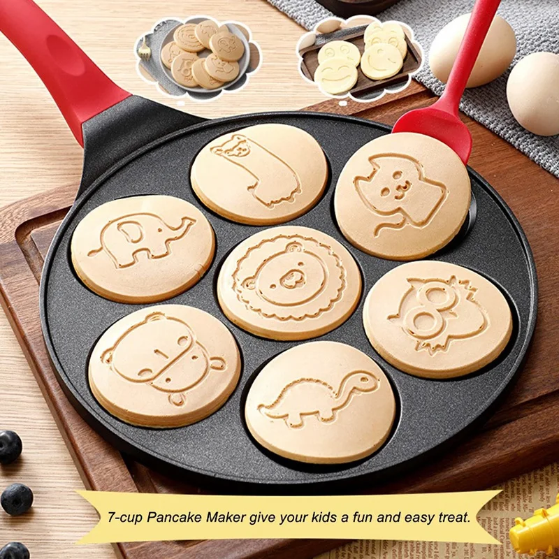 7 Hole Omelet Pan For Burger Eggs Ham Pancake Maker Animal Mold Frying Pot Non-Stick Cooking Pot Breakfast Maker
7 Hole Omelet Pan For Burger Eggs Ham Pancake Maker Animal Mold Frying Pot Non-Stick Cooking Pot Breakfast Maker