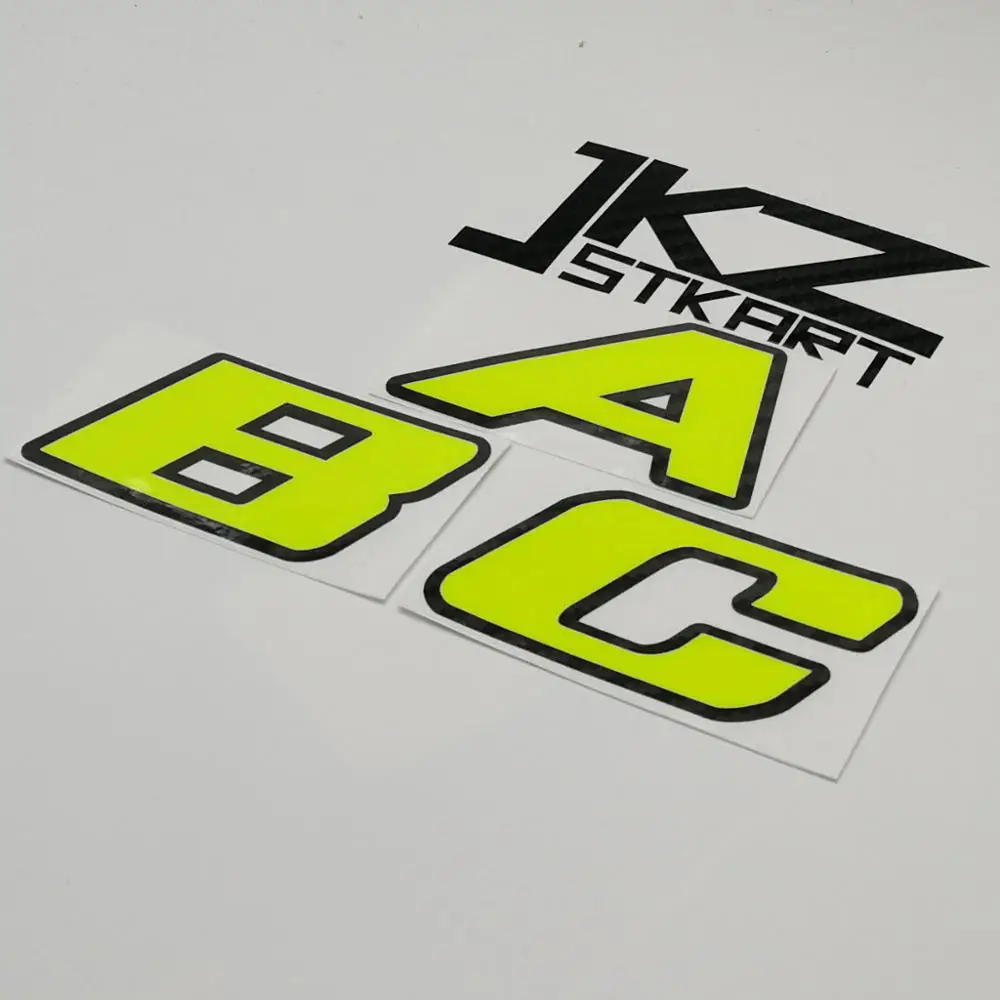 JKZ STKART виниловая штампованная заготовка двухслойная надпись A Z неоновые
