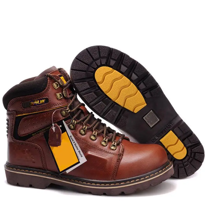 Men's Leather Boots Brown High-Top Boots Work Safety Shoes 2021 New Anti-Smashing Waterproof Non-Slip and Wear-Resistant Boots
Men's Leather Boots Brown High-Top Boots Work Safety Shoes 2021 New Anti-Smashing Waterproof Non-Slip and Wear-Resistant Boots