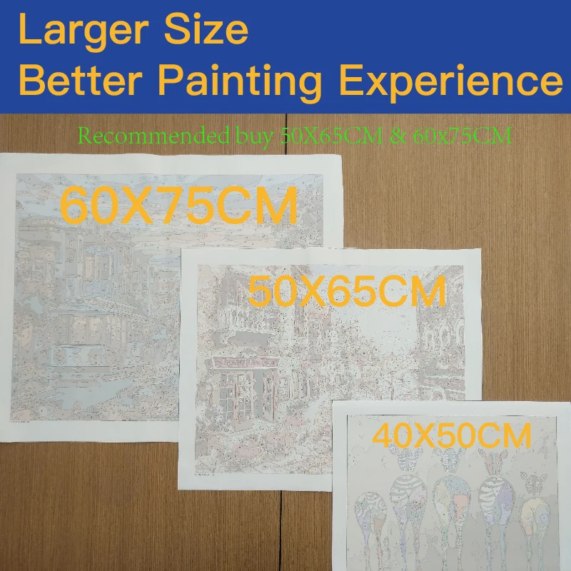 Busy London StreetDIY Coloring Paint By number Tools picture Beautiful Painting Numbers Surprise Gift art supplies dropship | Дом и сад