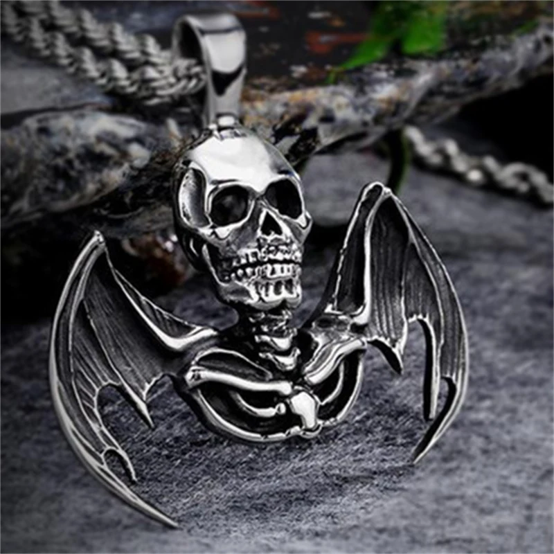 European and American Fashion Domineering Grim Reaper Men's Pendant Necklace Trendy personality punk men's necklace wholesale
European and American Fashion Domineering Grim Reaper Men's Pendant Necklace Trendy personality punk men's necklace wholesale