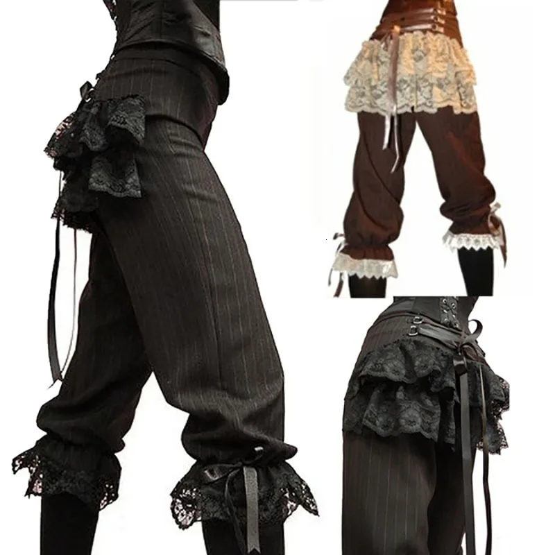 2020 средневековый пиратский костюм викингов Капри кружевные брюки женские