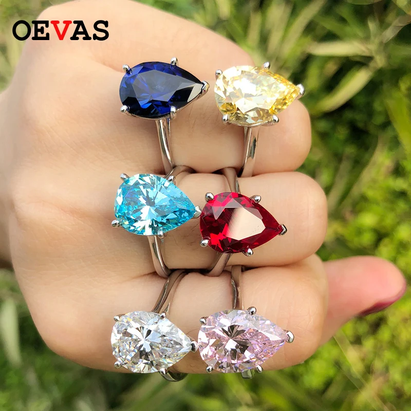 Luxury brand AAAAA Zircon Wedding rings for women Real 925 Sterling Silver Colorful Big Water drop CZ Engagement ring size 5-12
Luxury brand AAAAA Zircon Wedding rings for women Real 925 Sterling Silver Colorful Big Water drop CZ Engagement ring size 5-12
