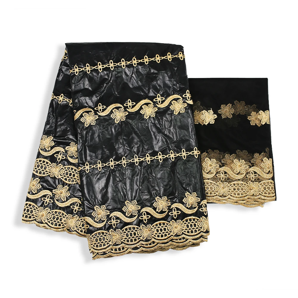 2020 High Quality New Style Bazin Riche Brode With 2 Yards Net Lace With Beads Gold Line Embroidery Guipure Basin Dress Material
2020 High Quality New Style Bazin Riche Brode With 2 Yards Net Lace With Beads Gold Line Embroidery Guipure Basin Dress Material