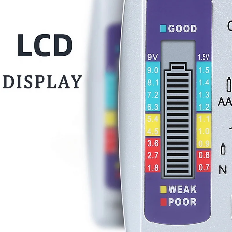 Digital Battery Tester Universal Battery Tester LCD Display Button Cell Batteries Capacity Detector Battery Tester Analyzer
Digital Battery Tester Universal Battery Tester LCD Display Button Cell Batteries Capacity Detector Battery Tester Analyzer