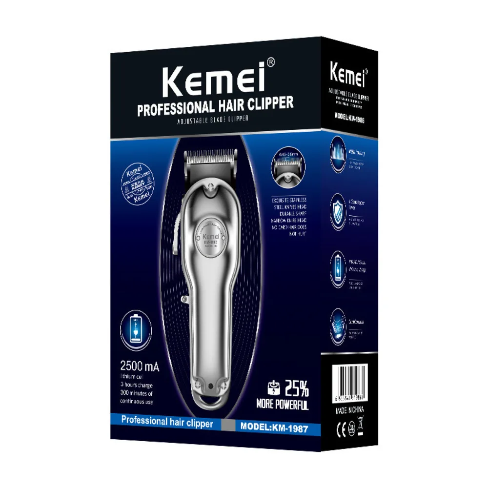 Professional Clipper All-metal Rechargeable Hair Trimmer For Barber Men Electric Beard Shaver Hair Cutting Machine
Professional Clipper All-metal Rechargeable Hair Trimmer For Barber Men Electric Beard Shaver Hair Cutting Machine