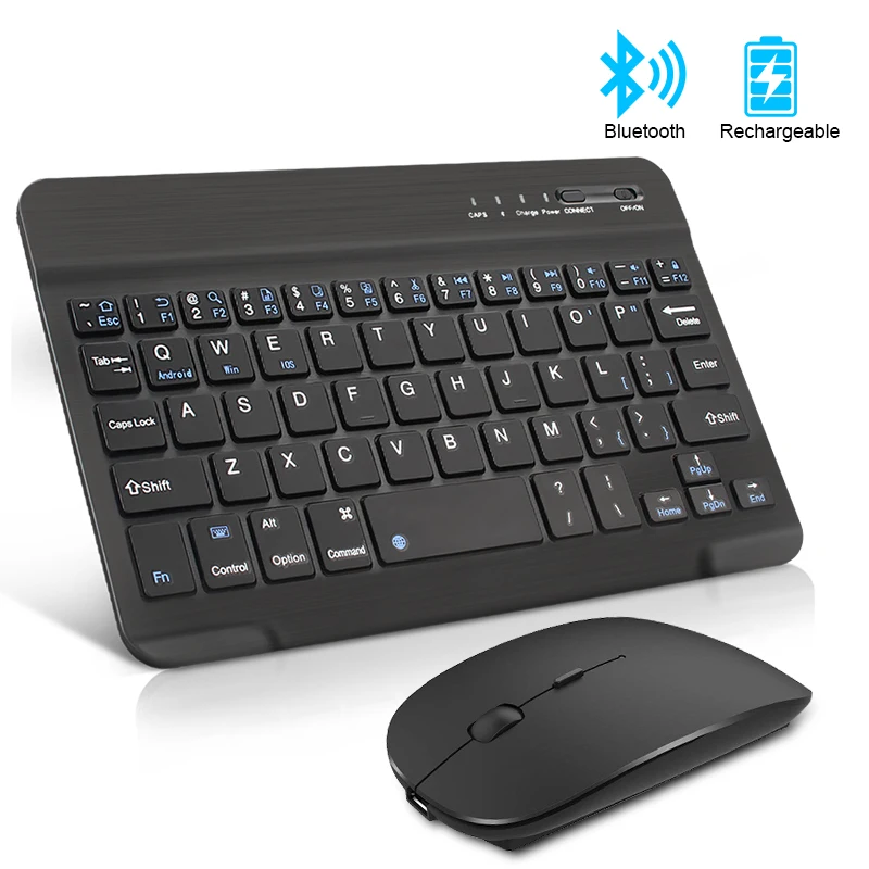Wireless Keyboard and Mouse Mini Rechargeable Spainish Bluetooth Keyboard With Mouse Russian Keyboard For PC Tablet Phone
Wireless Keyboard and Mouse Mini Rechargeable Spainish Bluetooth Keyboard With Mouse Russian Keyboard For PC Tablet Phone