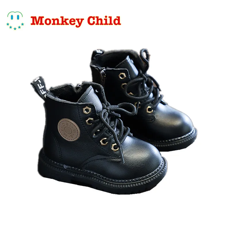 Girls Martin boots 2022 New style Winter Boy Leather boots British style Short boots Flocking Thickening Cotton-padded shoes Chi
Girls Martin boots 2022 New style Winter Boy Leather boots British style Short boots Flocking Thickening Cotton-padded shoes Chi
