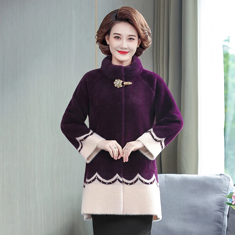 Женская непромокаемая зимняя куртка из искусственного меха норки, с блокировкой цвета
Женская непромокаемая зимняя куртка из искусственного меха норки, с блокировкой цвета