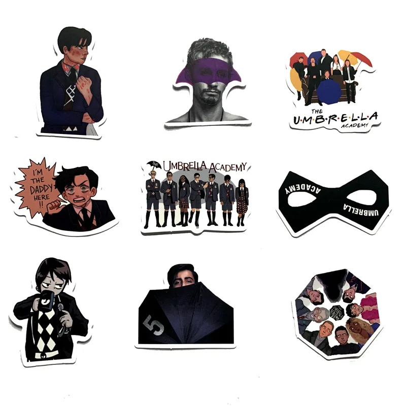 10/50pcs/pack The Umbrella Academy Classic TV Show Graffiti Stickers For Skateboard Box Computer Notebook Car Children's Toys
10/50pcs/pack The Umbrella Academy Classic TV Show Graffiti Stickers For Skateboard Box Computer Notebook Car Children's Toys