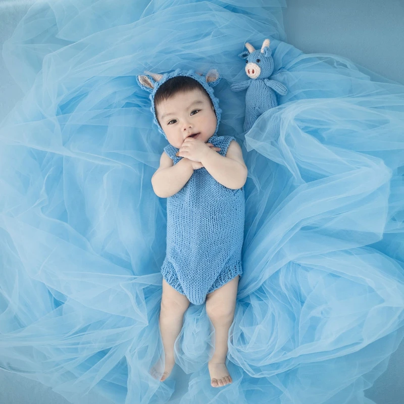 425F Baby Crochet Cow Ox Hat Bonnet Beanies Romper Set Newborn Photography Props Outsuits Infants Photo Shooting Posing
425F Baby Crochet Cow Ox Hat Bonnet Beanies Romper Set Newborn Photography Props Outsuits Infants Photo Shooting Posing