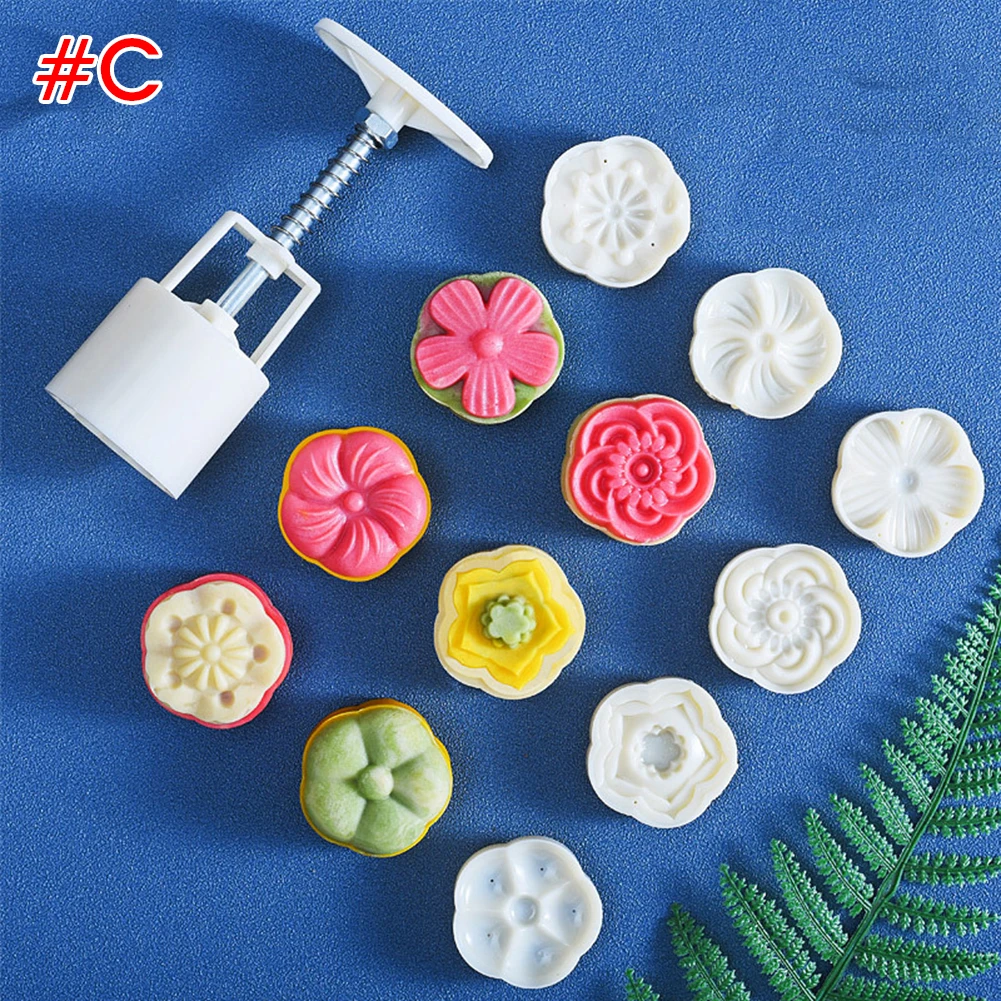 Moon Cake Mold Food Grade Plastic Hand-Pressure 50g DIY Mid-Autumn Moon Cake Molder Round Flower Mould For Cookie Cake Candy
Moon Cake Mold Food Grade Plastic Hand-Pressure 50g DIY Mid-Autumn Moon Cake Molder Round Flower Mould For Cookie Cake Candy