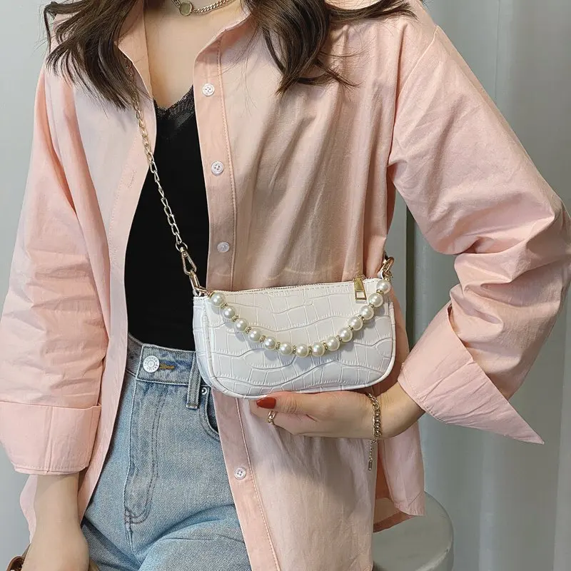 Stone Pattern Small Crossbody Bags for Women 2021 Luxury Quality PU Leather Handbags Pearl Chains Shoulder Bag Bolsa Feminina
Stone Pattern Small Crossbody Bags for Women 2021 Luxury Quality PU Leather Handbags Pearl Chains Shoulder Bag Bolsa Feminina