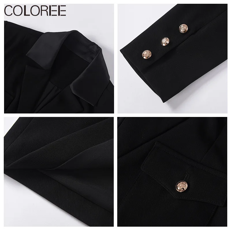 Ladies Elegant Black Blazer Office Dress 2020 Autumn Winter Runway Designers Vintage Long Sleeve Midi Dresses for Women
Ladies Elegant Black Blazer Office Dress 2020 Autumn Winter Runway Designers Vintage Long Sleeve Midi Dresses for Women