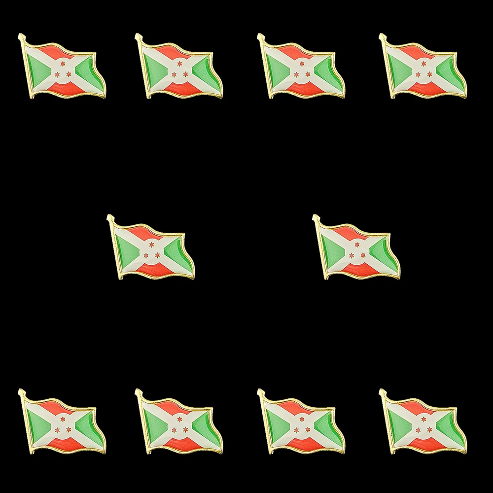 10PCS/Lot African Country Burundi Gold Plated Emblem Multicolor Friendship Flags Lapel Pins
10PCS/Lot African Country Burundi Gold Plated Emblem Multicolor Friendship Flags Lapel Pins