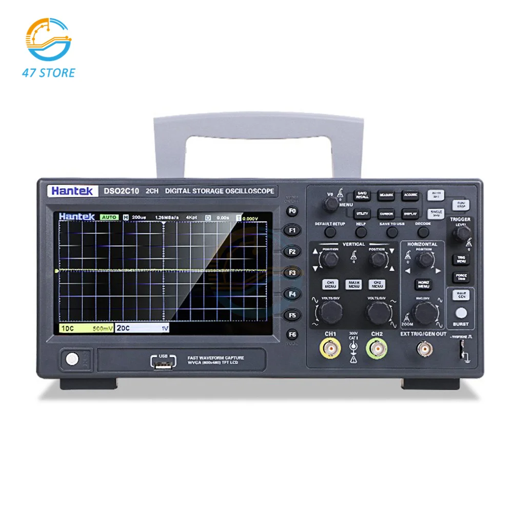 Hantek Digital storage oscilloscope meter signal generator DSO2C10 DSO2C15 DSO2D10 DSO2D15 100M 150M 1GS/s
Hantek Digital storage oscilloscope meter signal generator DSO2C10 DSO2C15 DSO2D10 DSO2D15 100M 150M 1GS/s