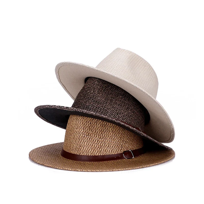 2021 Summer unisex sun hat casual vacation Panama straw hat men wide brim Beach jazz men hats outdoor casual hat
2021 Summer unisex sun hat casual vacation Panama straw hat men wide brim Beach jazz men hats outdoor casual hat