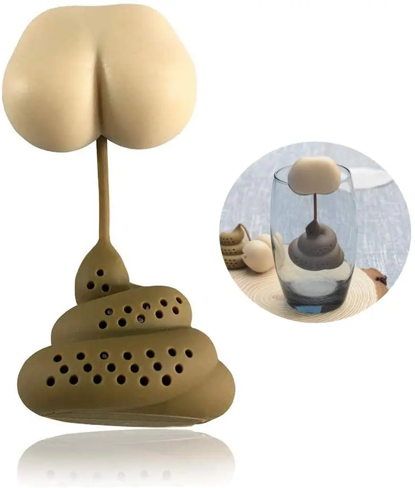 Poop Shaped Silicone Tea Infuser Reusable Funny Loose Leaf Strainer Tea Filter Diffuser
Poop Shaped Silicone Tea Infuser Reusable Funny Loose Leaf Strainer Tea Filter Diffuser