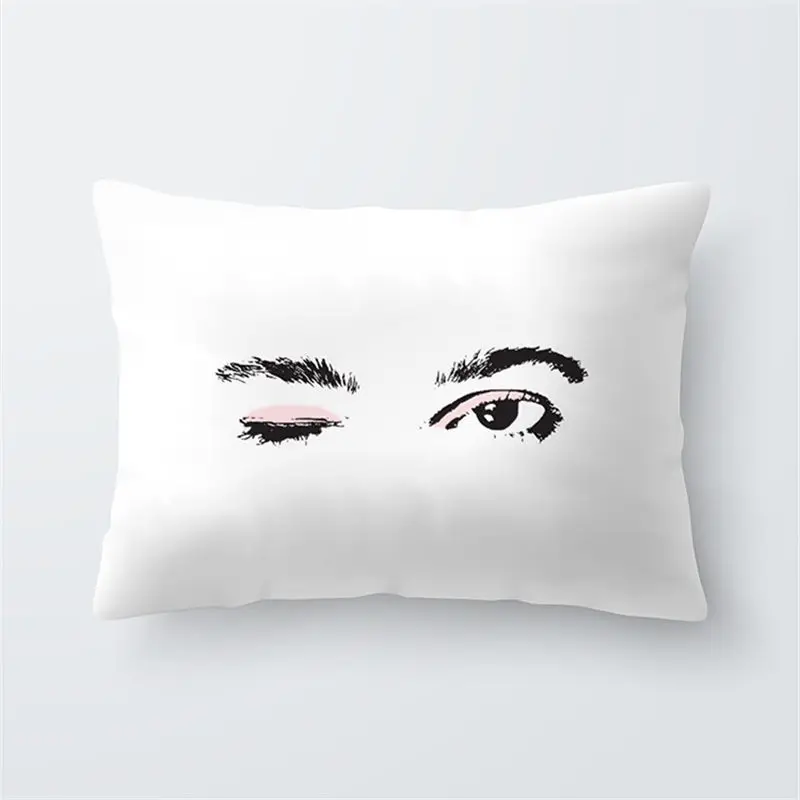 Pink Golden Lash Out Soft Velvet Cushion Cover 30x50cm Marble Pillow Bedroom Sofa Decoration Cases | Дом и сад