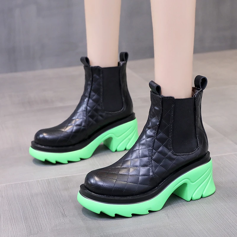 Женские эластичные ботинки челси из искусственной кожи, осенние ботильоны на платформе и квадратном каблуке, женские ботинки без шнуровки, ...
Женские эластичные ботинки челси из искусственной кожи, осенние ботильоны на платформе и квадратном каблуке, женские ботинки без шнуровки, ...