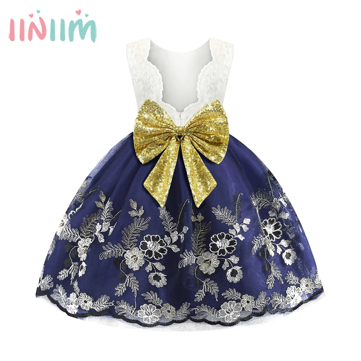 Kids Girls Hollow Out Mesh Open Back Sequins Embroidered Flower Tutu Dresses Bowknot with Clip Princess Birthday Party Dress
Kids Girls Hollow Out Mesh Open Back Sequins Embroidered Flower Tutu Dresses Bowknot with Clip Princess Birthday Party Dress