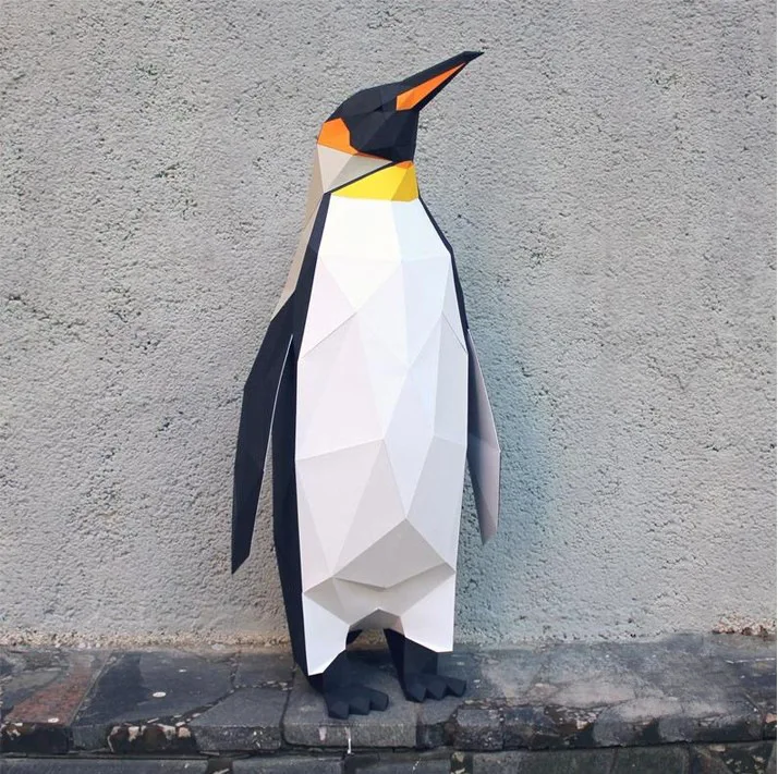 Papercraft Cute Penguin 3D Paper Model Animal Sculpture DIY Gift Penguin Origami Wall Decoration for Kids Room and Home Decor
Papercraft Cute Penguin 3D Paper Model Animal Sculpture DIY Gift Penguin Origami Wall Decoration for Kids Room and Home Decor