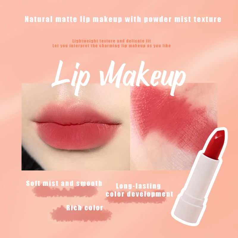 Koi Play Lotus Velvet Lipstick Mist Lip Glaze Makeup Matte Texture Waterproof And Sweat-proof Rich Color Lipstick TSLM2
Koi Play Lotus Velvet Lipstick Mist Lip Glaze Makeup Matte Texture Waterproof And Sweat-proof Rich Color Lipstick TSLM2