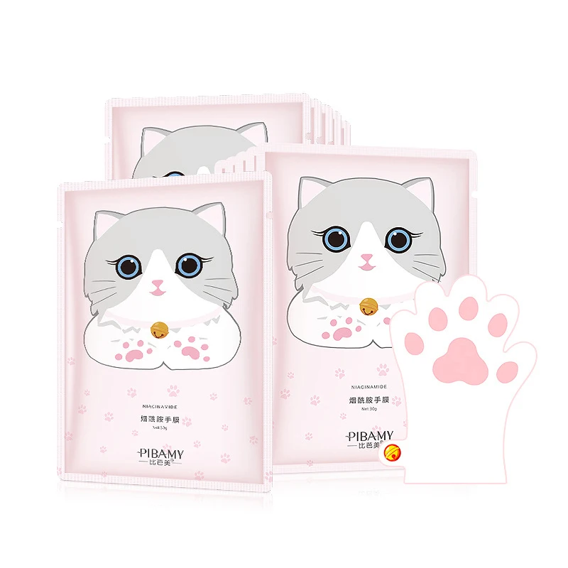 Niacinamide Moisturizing Whitening Hand Mask Cute Cat Paw Shape Anti-aging Hydrating Exfoliating Tender Skin Repair Mask TSLM1
Niacinamide Moisturizing Whitening Hand Mask Cute Cat Paw Shape Anti-aging Hydrating Exfoliating Tender Skin Repair Mask TSLM1