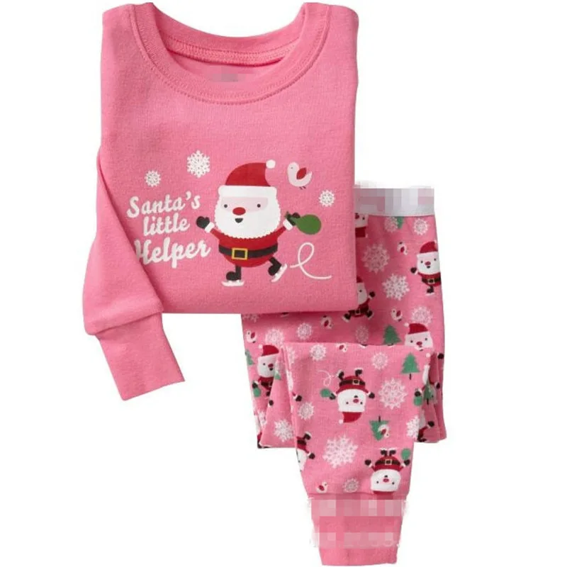 

SAILEROAD Child Pajamas Christmas Santa Claus with Bag Pyjamas Set Kids Pijama Boys Nightwear Cotton Long Sleeve Sleepwear Suit