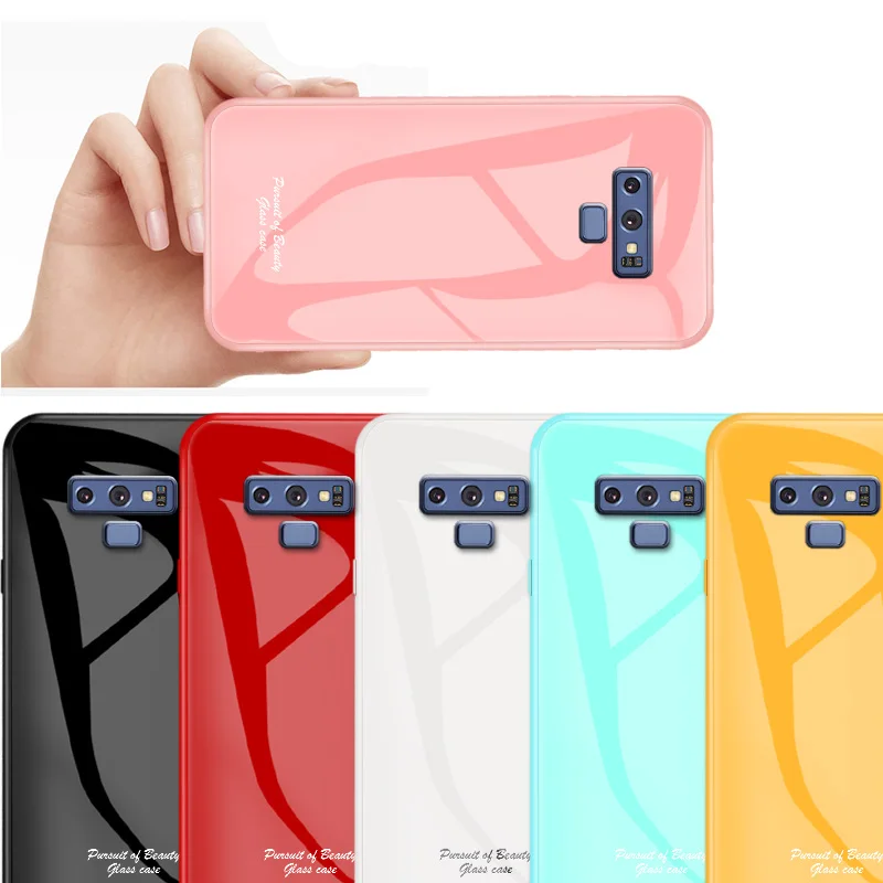 Чехол для телефона Samsung Galaxy S10 S9 PLUS S10lite s10E Модный чехол из закаленного стекла Note 8