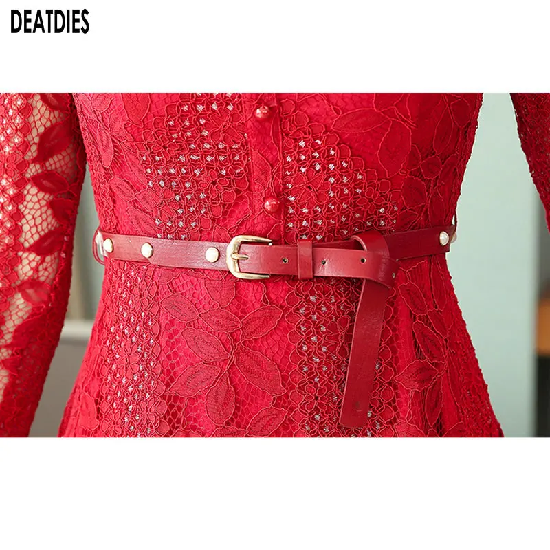 Solid Fashion Women Dress O-Neck Hollow Out Autumn And Winter Elegant Casual Sashes Dress Woman A-line Lady Office Dresses 2019
Solid Fashion Women Dress O-Neck Hollow Out Autumn And Winter Elegant Casual Sashes Dress Woman A-line Lady Office Dresses 2019