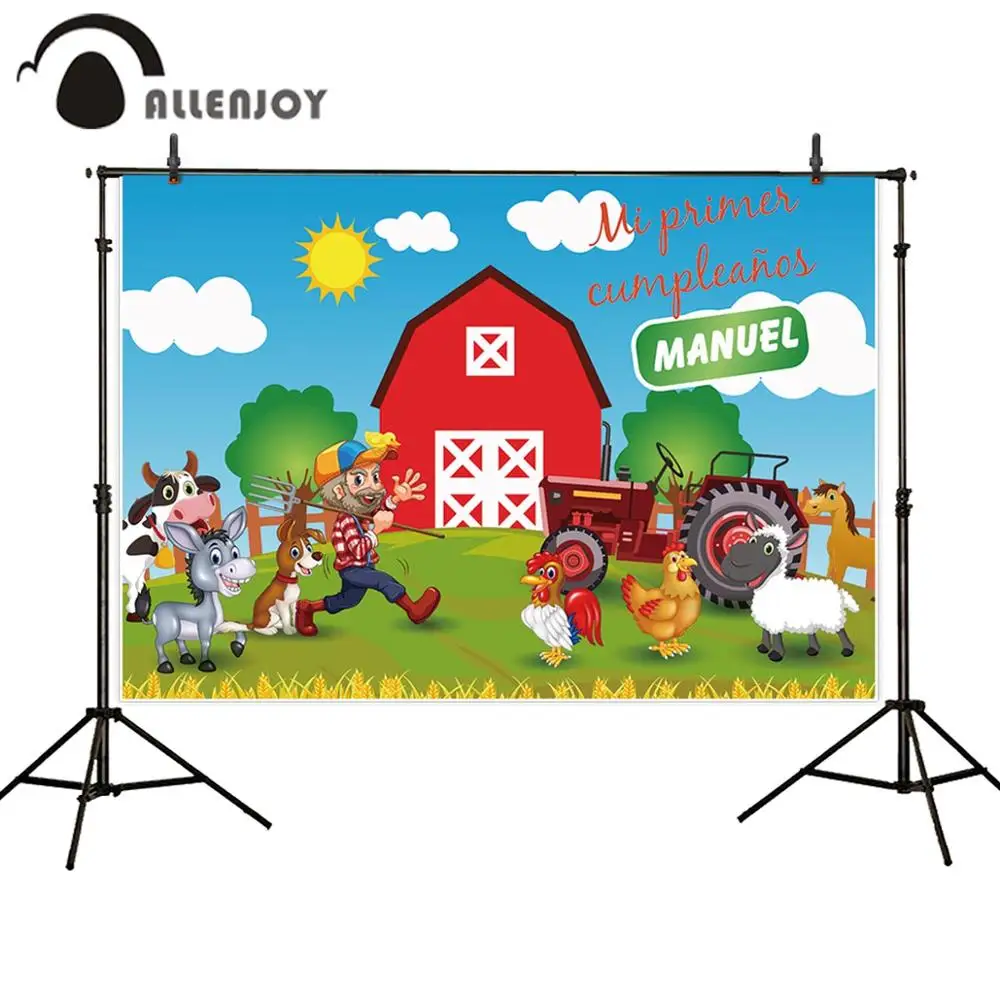 Allenjoy фотография фон для детского дня рождения фермерский деревенский ранчо