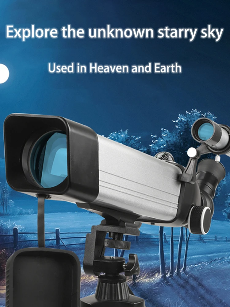 

HD Professional Astronomical Telescope Powerful Monocular Super Zoom 375X for Space Heavenly Body Observation with Tripod Gifts