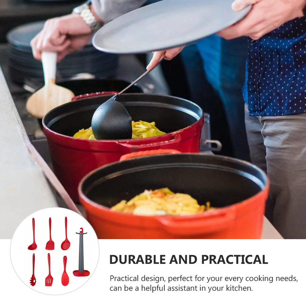 1Set Silicone Kitchen Non-stick Utensils Practical Cooking Gadgets Tools Red 
1Set Silicone Kitchen Non-stick Utensils Practical Cooking Gadgets Tools Red