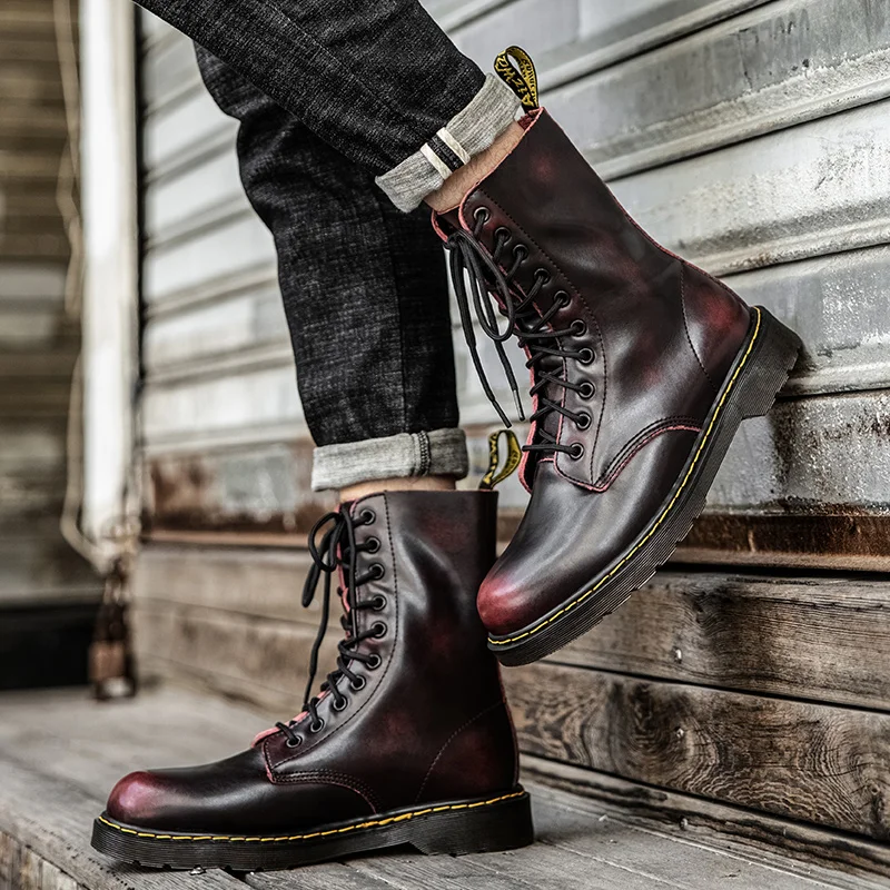 CYYTL Fur Warm Men Winter 10 Holes Lace-Up Middle Couple Boots Trending Leather Motocycle Shoes Snow Non Slip Botas De Mujer
CYYTL Fur Warm Men Winter 10 Holes Lace-Up Middle Couple Boots Trending Leather Motocycle Shoes Snow Non Slip Botas De Mujer
