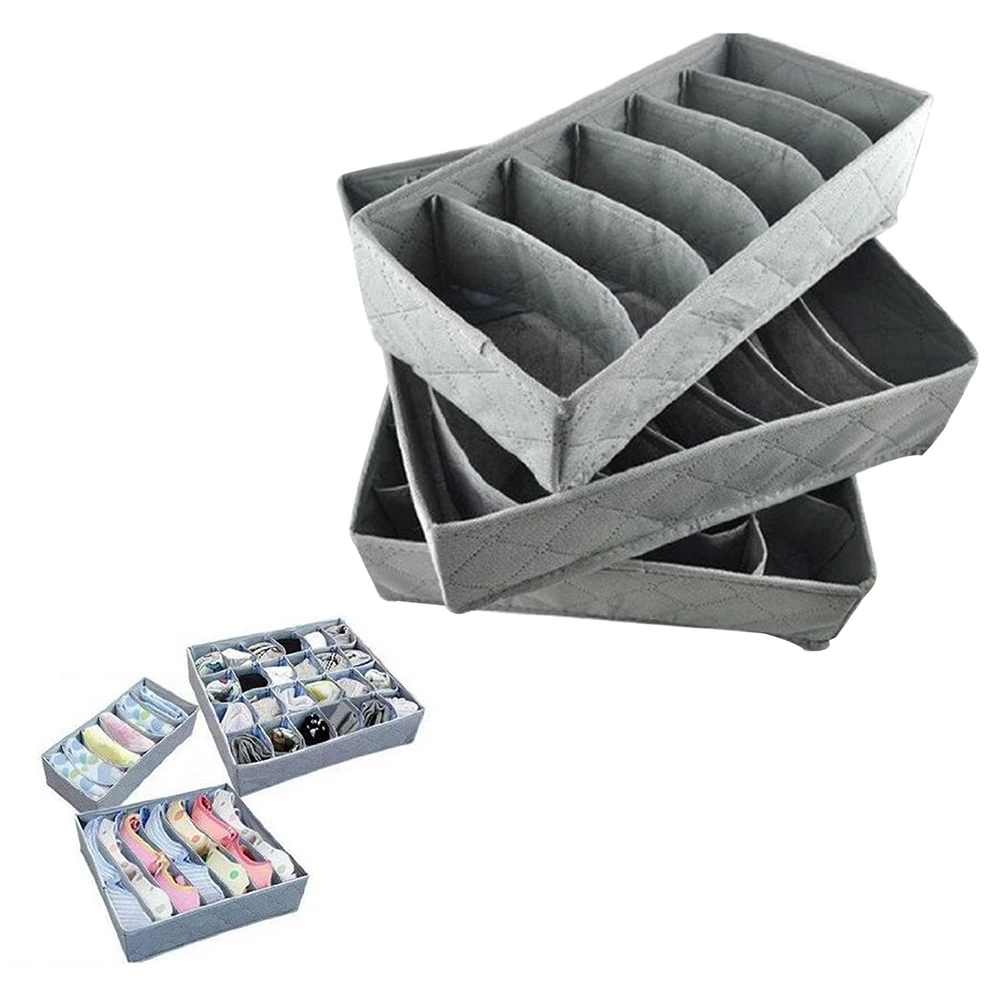 3Pcs Storage Boxes Underwear Divider Drawer Closet Organizer Ropa Interior Organizador For Ties Socks Shorts Bra Organizador
3Pcs Storage Boxes Underwear Divider Drawer Closet Organizer Ropa Interior Organizador For Ties Socks Shorts Bra Organizador