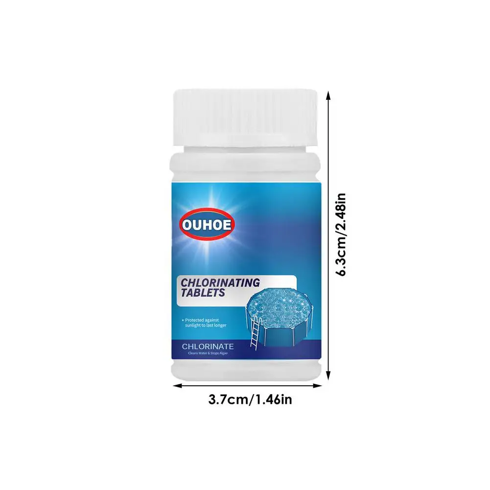 Pool Chlorinating Tablet Swimming Pool Cleaning Effervescent Instant Disinfections Sheet For Tub Spa Water Pool Accessories 
Pool Chlorinating Tablet Swimming Pool Cleaning Effervescent Instant Disinfections Sheet For Tub Spa Water Pool Accessories