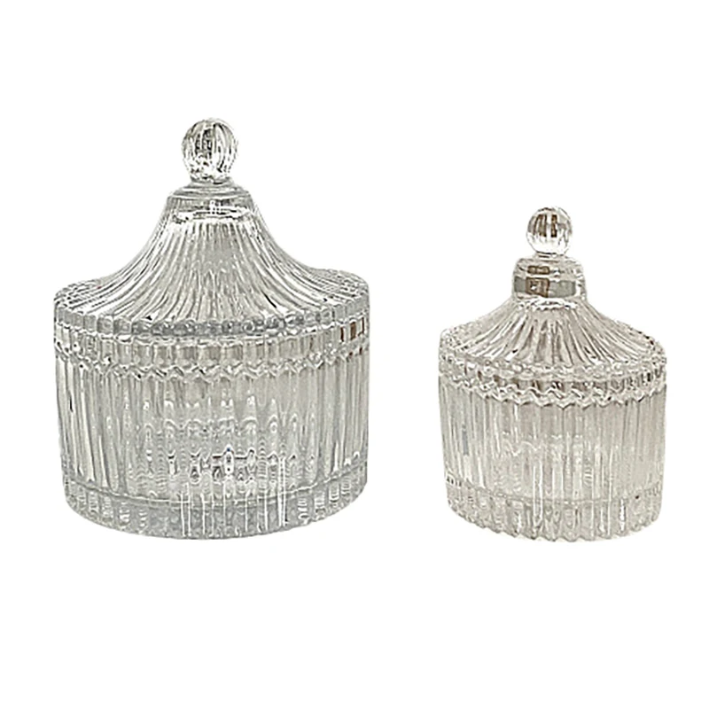 2Pcs European Color Crystal Glass Storage Canned Sugar Cans Candy Box Cotton Swab Box Container Organizer Jar
2Pcs European Color Crystal Glass Storage Canned Sugar Cans Candy Box Cotton Swab Box Container Organizer Jar