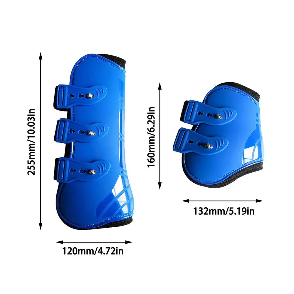 Outdoor Farm Equestrian Horse Leg Boots Horse Leg Guard Adjustable Tightness Protective PU Horse Front Rear Legs Guards Boots 
Outdoor Farm Equestrian Horse Leg Boots Horse Leg Guard Adjustable Tightness Protective PU Horse Front Rear Legs Guards Boots