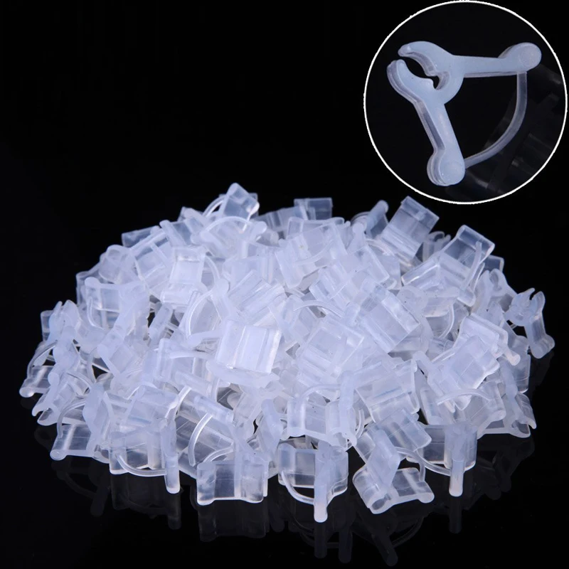 Grafting clip transparent gardening tool 100 pieces 
Grafting clip transparent gardening tool 100 pieces